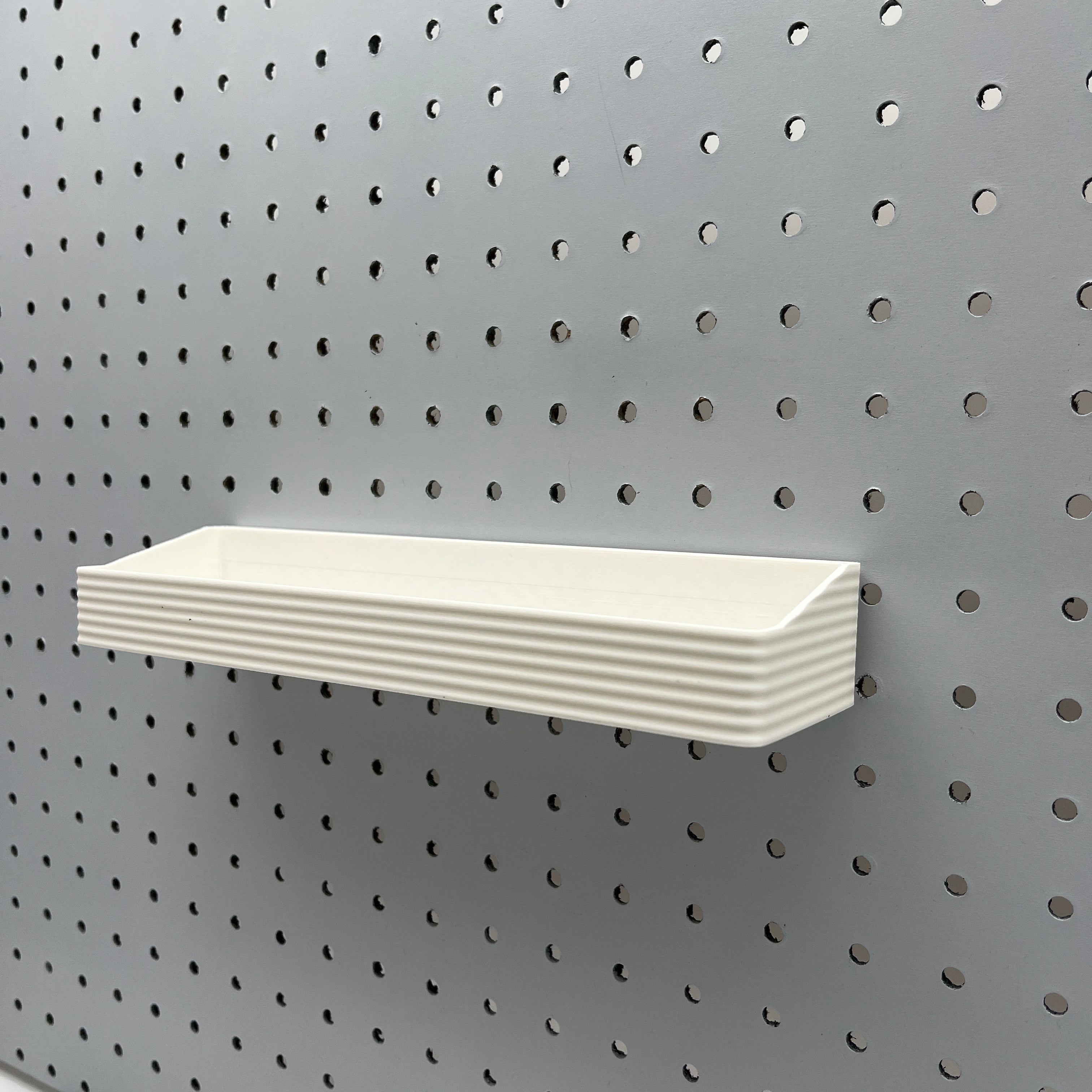 Striped Pegboard Bins