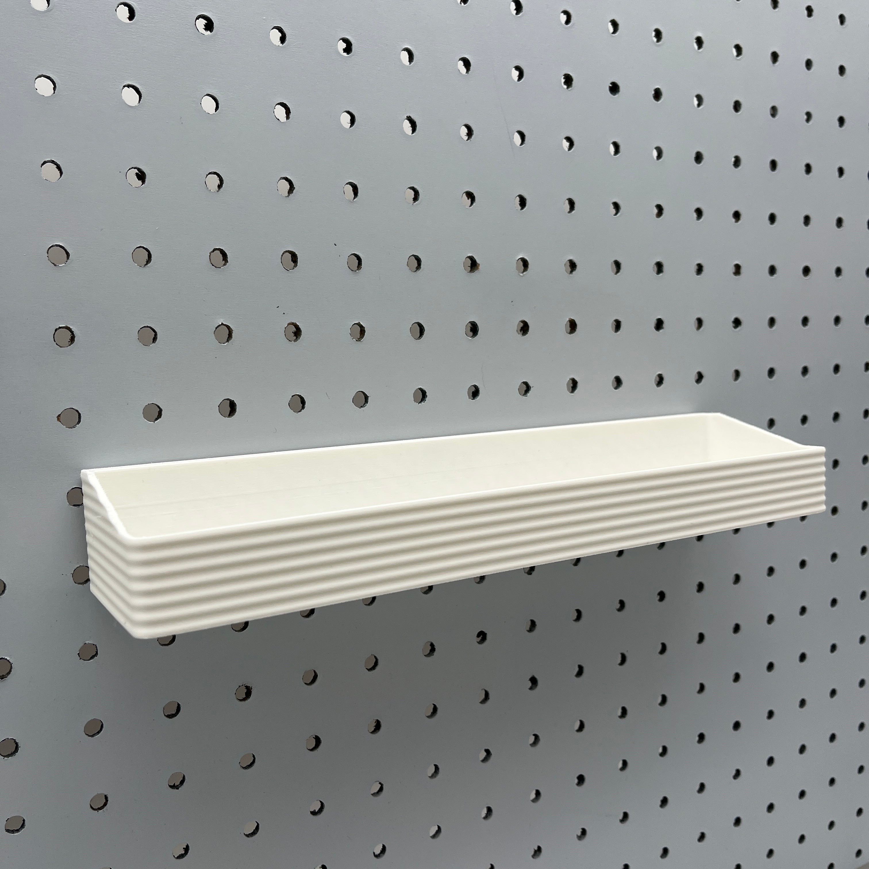 Striped Pegboard Bins