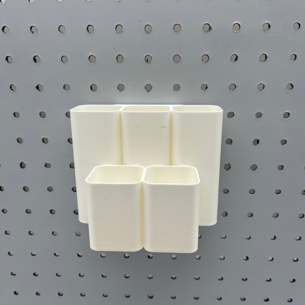 Tiered Pen and Pencil Organizer, 1/4", Square, Tall for pegboard — view 4