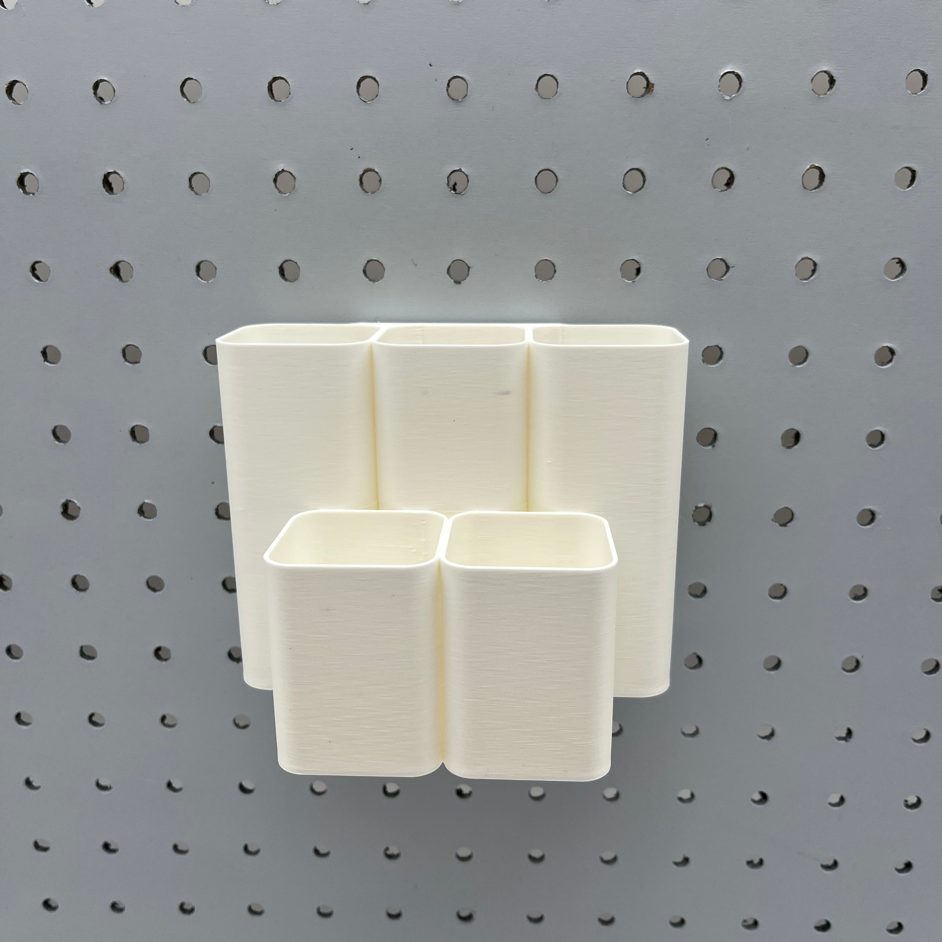 Tiered Pen and Pencil Organizer, 1/4", Square, Tall for pegboard — view 4