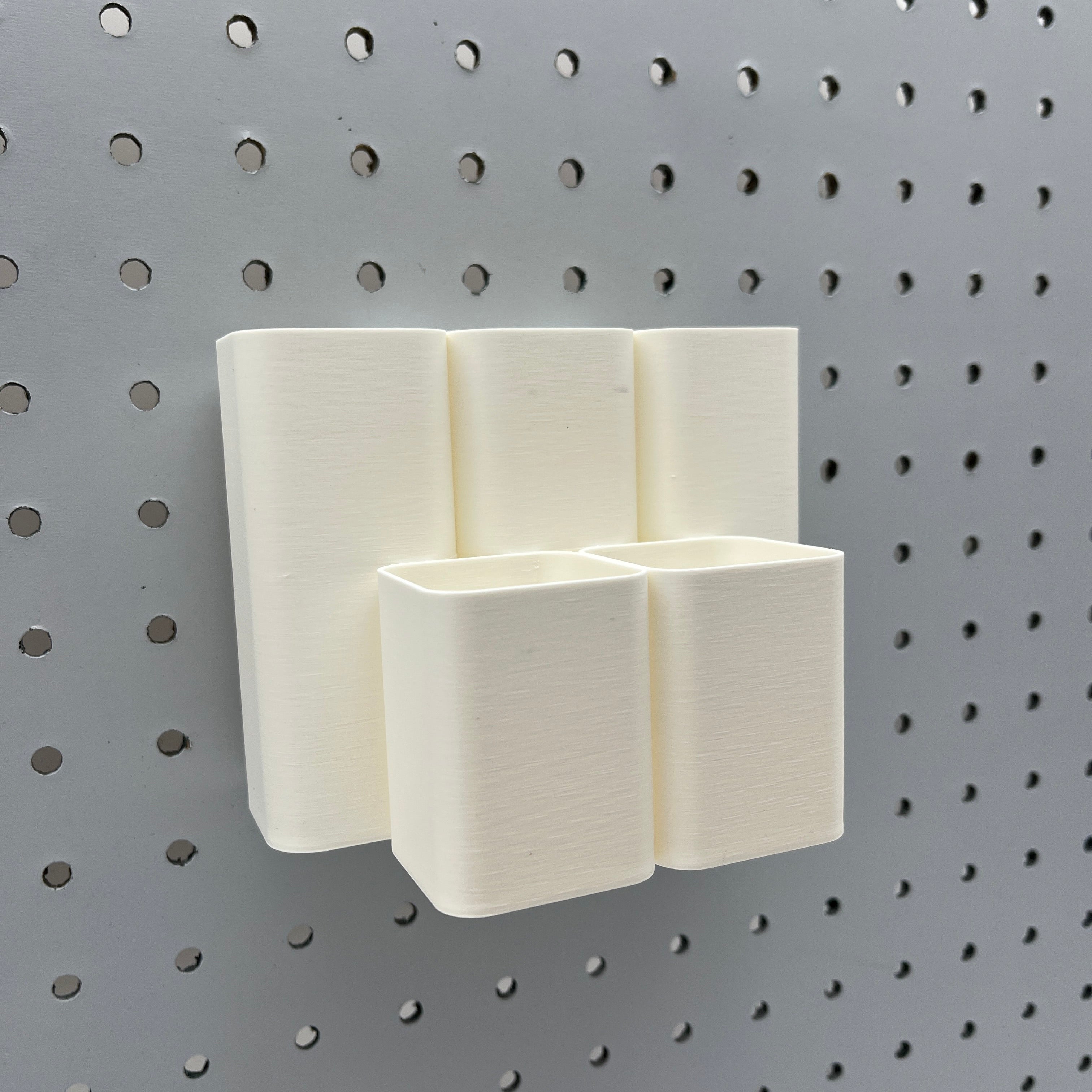 Tiered Pen and Pencil Organizer, 1/4", Square, Tall for pegboard — view 5