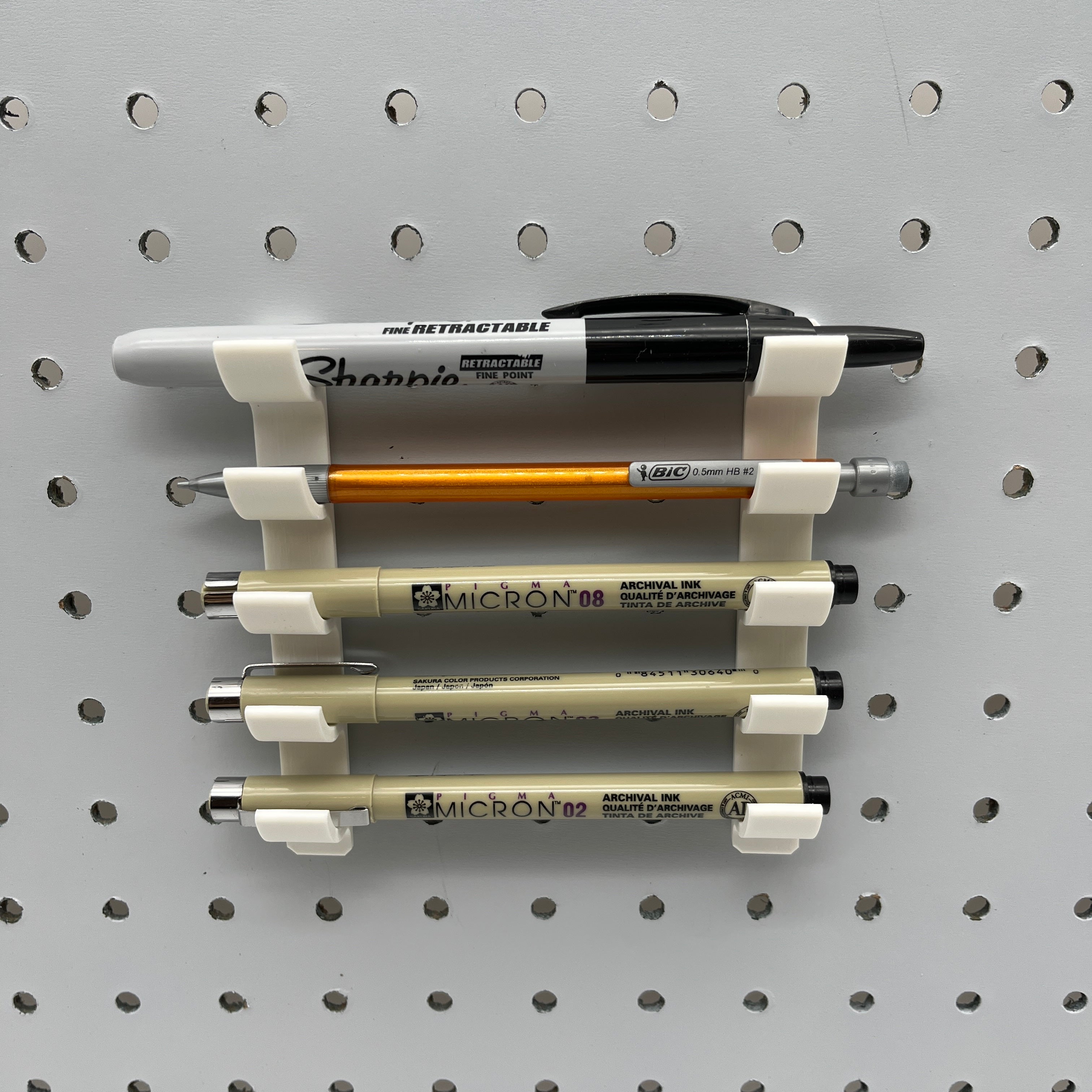 Mini Pen and Pencil Organizer, 1/4" for pegboard — view 2