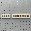 Letter Tiles Scrabble Sign , 1/4", 3-6 Letters for pegboard