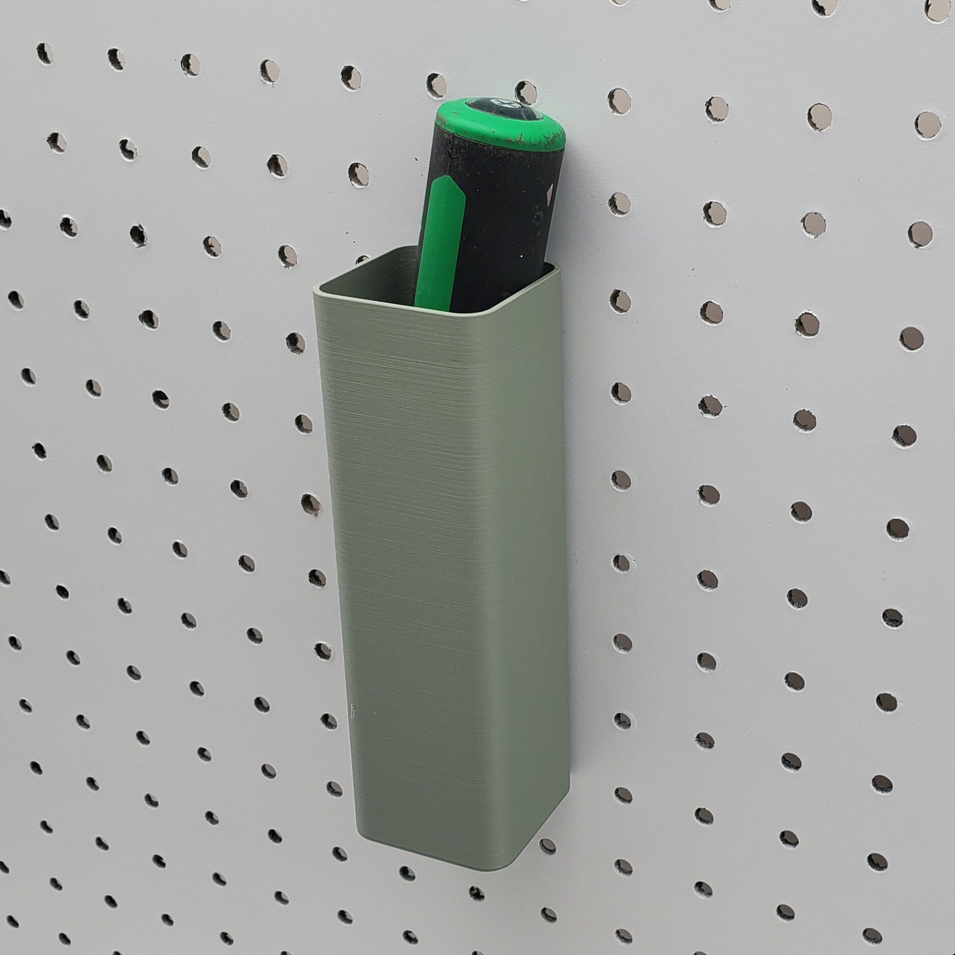 Large Square bin in muted green