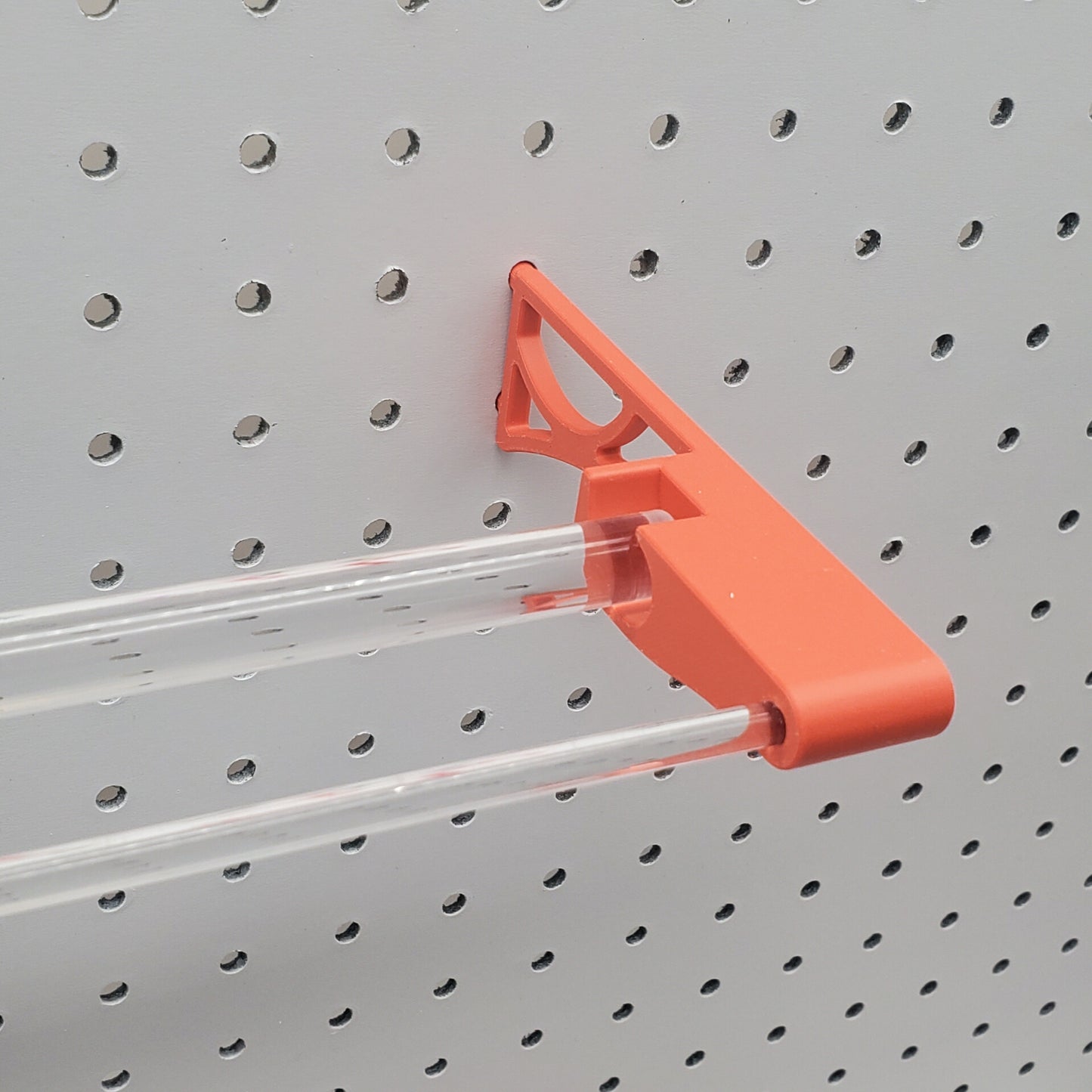 Washi Tape Display Rod | With Front Bar | 1/4" Pegboard Compatible