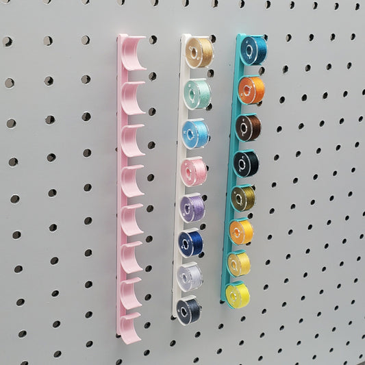 8 Bobbin Display Storage | 1/4" Pegboard Compatible
