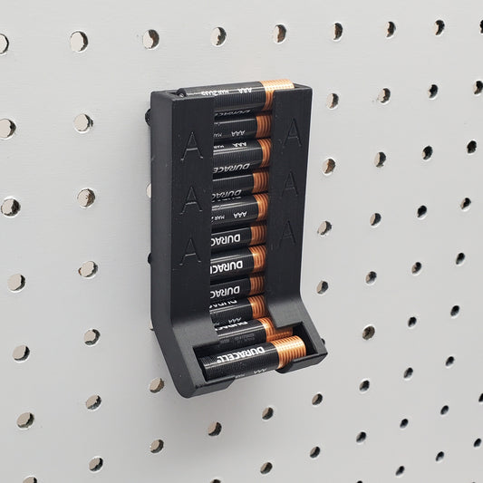 AAA Battery Holder | 1/4" Pegboard