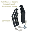 Dual AA/AAA Battery Holder, Wall Mounted for pegboard