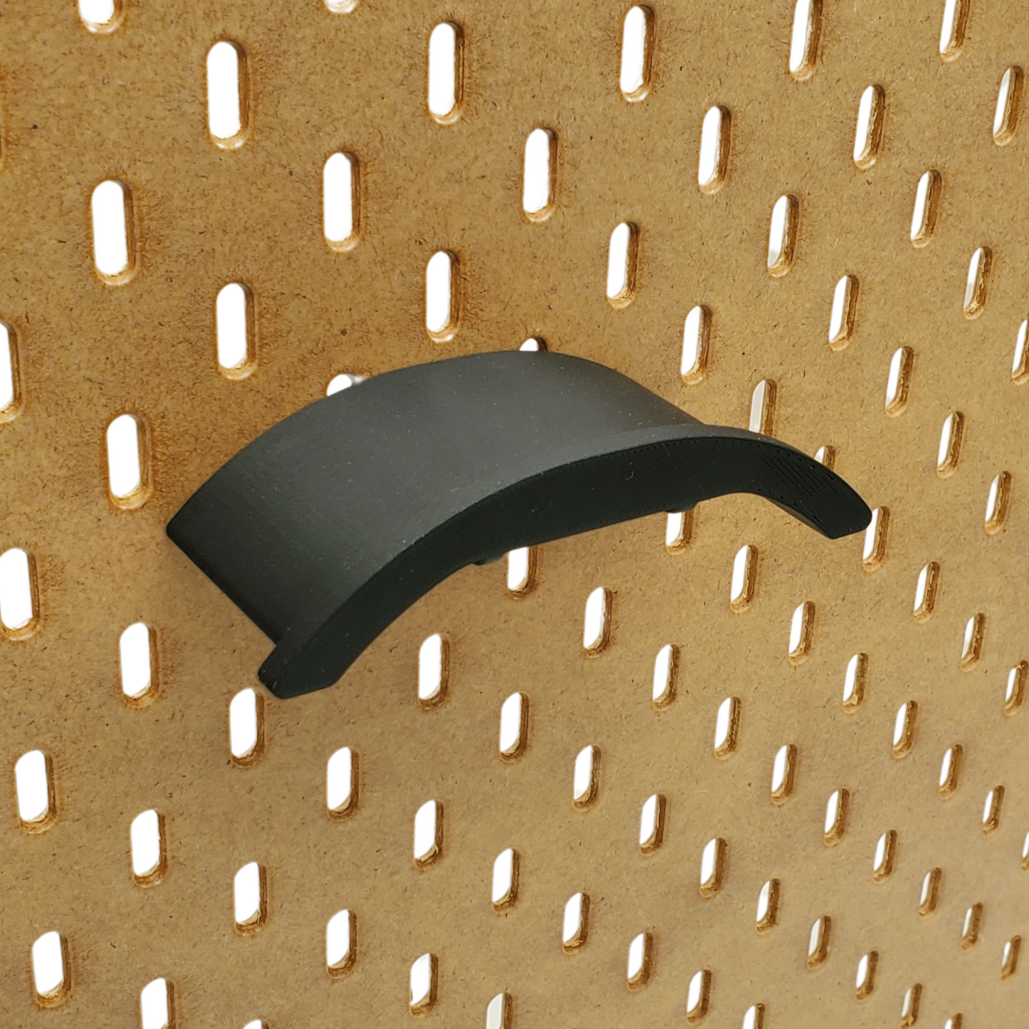 IKEA SKADIS Pegboard Headphone holder in charcoal black