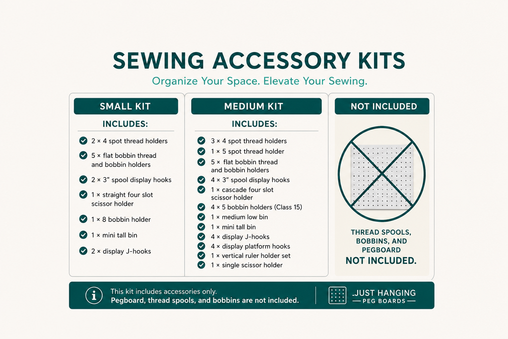 Sewing Organizer Kit, 1/4", Medium