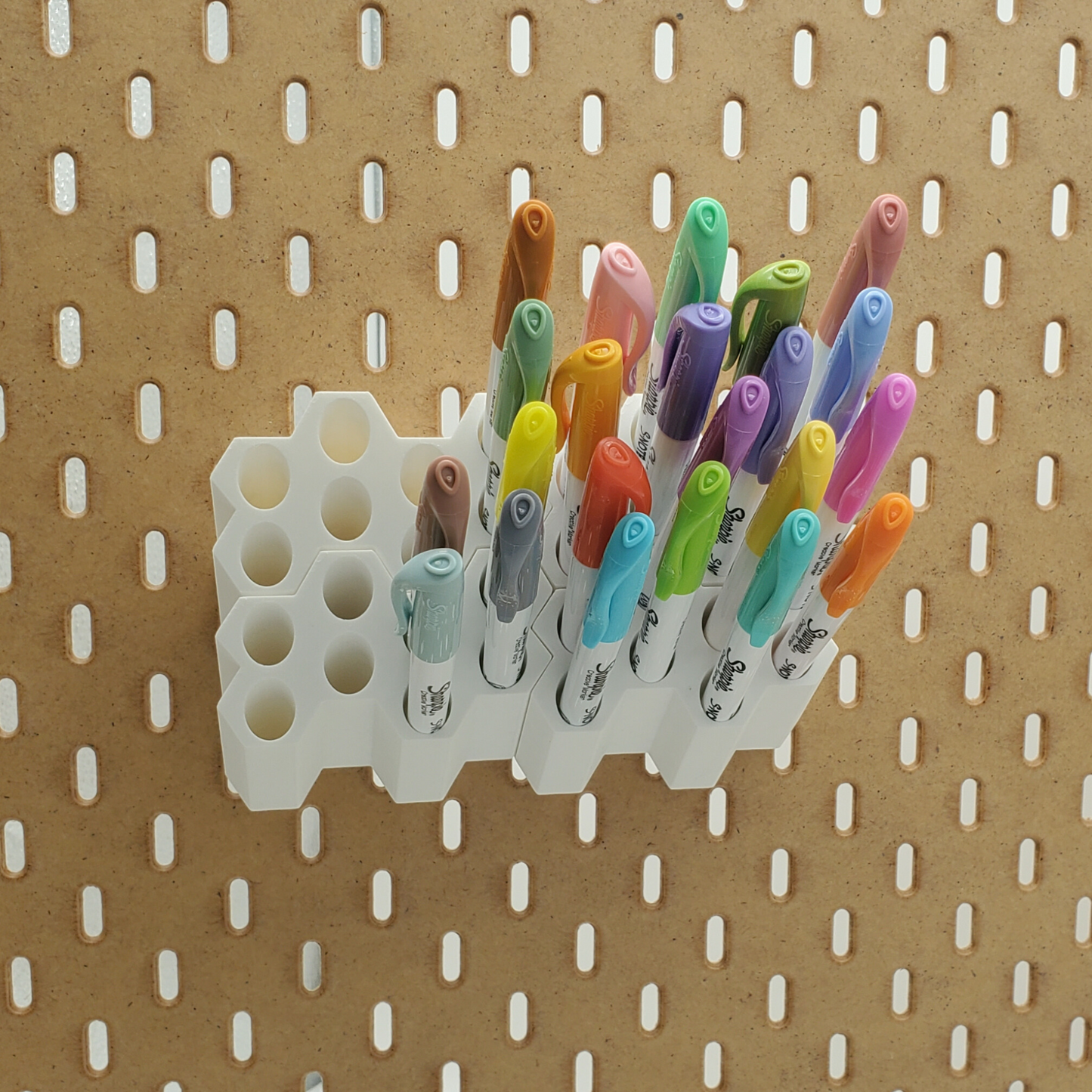 Ikea Pegboard Marker Storage
