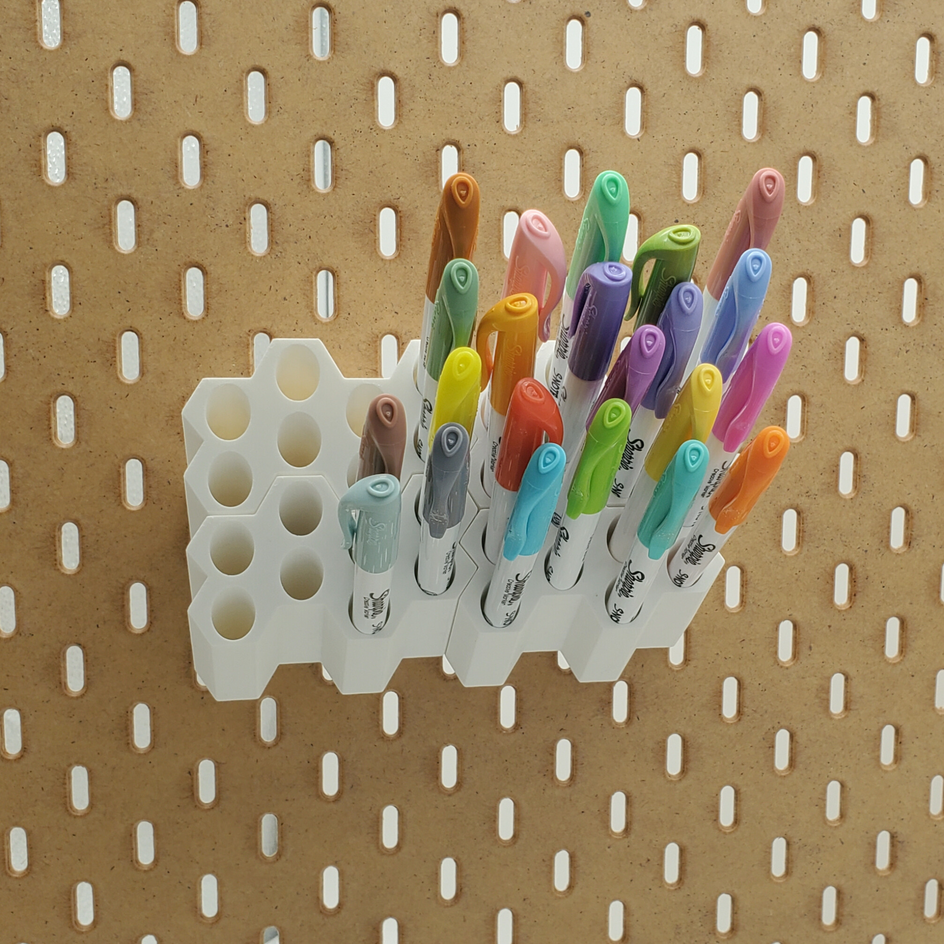 Ikea Pegboard Marker Storage