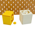 Label Dispenser in Savannah Yellow on IKEA SKADIS pegboard.