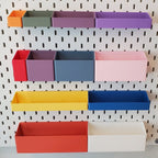 All Bins on IKEA SKADIS pegboard.