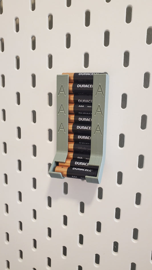 AA or AAA Battery Dispenser for IKEA Skadis